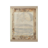 Arepa Bread Ephemera Collage Art Notitieblok (Linkerzijde)