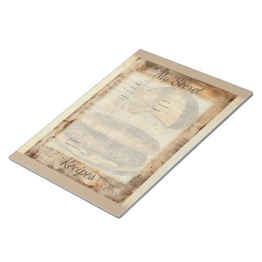 Arepa Bread Ephemera Collage Art Notitieblok (Schuin)