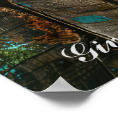 Arepa brood met gebedswoorden gepersonaliseerd poster (Hoek)