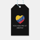Arepas Grappig Quote Colombiaans eten Cadeaulabel (Achterkant)