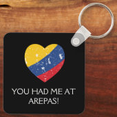 Arepas Grappig Quote Colombiaans eten Sleutelhanger (Achterkant)