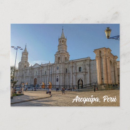 Arequipa, Perú, Catedral Basílica de Arequipa Briefkaart (Voorkant)