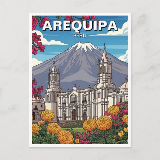 Arequipa Peru Reizen Briefkaart (Voorkant)