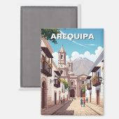 Arequipa Peru Reizen Magneet (Voorkant / Achterkant)