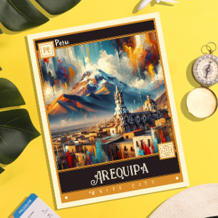 Arequipa, Peru    schilderij Briefkaart