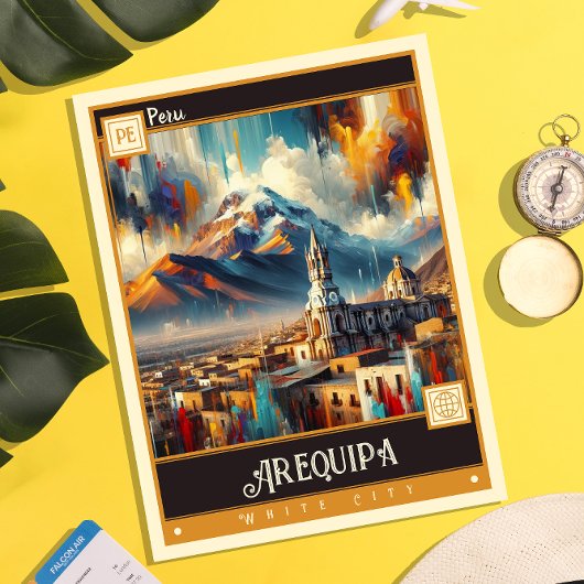 Arequipa, Peru |  schilderij Briefkaart