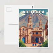 Arequipa Peru Travel Briefkaart (Voorkant / Achterkant)