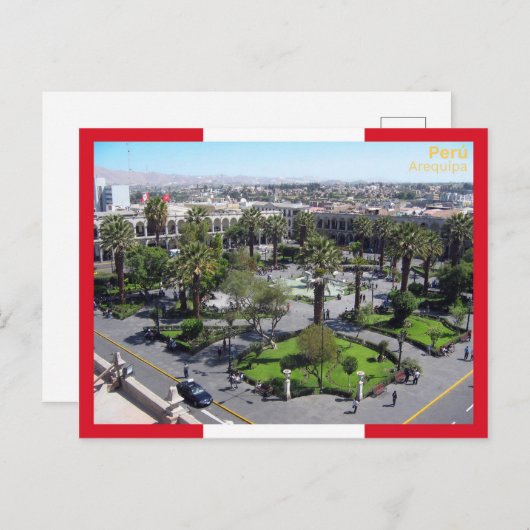 Arequired pa - Peru Briefkaart (Voorkant / Achterkant)