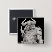 Ares Alternate Vierkante Button 5,1 Cm (Voorkant /achterkant)