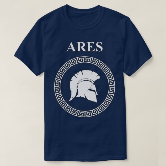 Ares Ancient Greek God van oorlog T-shirt (Design voorkant)