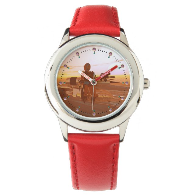 ARES CYBORG, DESERT HYPERION, SCIENCE FICTION Scif Horloge (Voorkant)