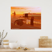 ARES CYBORG, DESERT HYPERION, SCIENCE FICTION Scif Poster (Keuken)