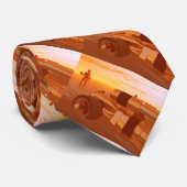 ARES CYBORG, DESERT HYPERION, SCIENCE FICTION Scif Stropdas (Opgerold)