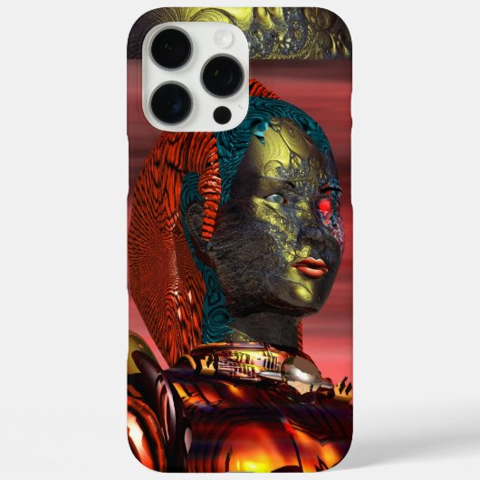 ARES/CYBORG PORTRAIT IN SUNSET Science Fiction Case-Mate iPhone Case (Achterkant)