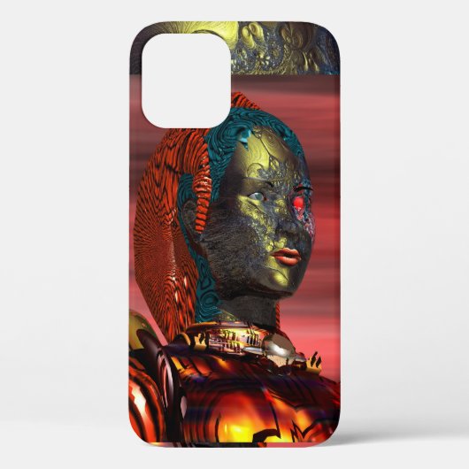 ARES/CYBORG PORTRAIT IN SUNSET Science Fiction Case-Mate iPhone Case (Achterkant)