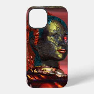 ARES/CYBORG PORTRAIT IN SUNSET Science Fiction iPhone 12 Hoesje