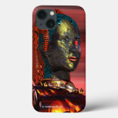 ARES - CYBORG PORTRAIT Red Science Fiction Case-Mate iPhone Case (Achterkant)