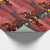 ARES CYBORG PORTRAIT Red Science Fiction Sci-Fi Cadeaupapier (Hoek)