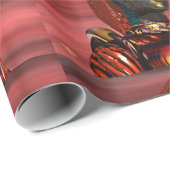 ARES CYBORG PORTRAIT Red Science Fiction Sci-Fi Cadeaupapier (Rol Hoek)