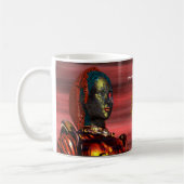 ARES CYBORG PORTRAIT Red Science Fiction Sci-Fi Koffiemok (Links)