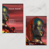 ARES CYBORG, Red Sunset, Science Fiction Robotics Visitekaartje (Voorkant / Achterkant)