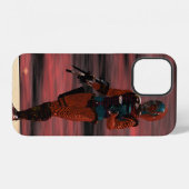 ARES CYBORG,RODE ZONSONDERGANG Science Fiction,Sci iPhone Hoesje (Achterkant horizontaal)