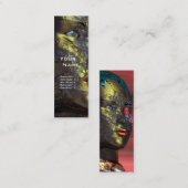 ARES CYBORG, rood geel Mini Visitekaartje (Voorkant / Achterkant)