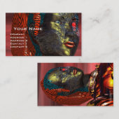 ARES CYBORG, rood geel Visitekaartje (Voorkant / Achterkant)