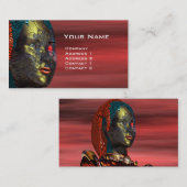 ARES CYBORG Science fiction, Red Yellow Visitekaartje (Voorkant / Achterkant)