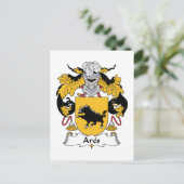 Ares Family Crest Briefkaart (Staand voorkant)