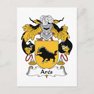 Ares Family Crest Briefkaart