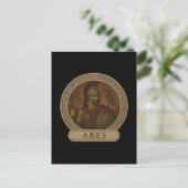 Ares God van de Oorlog Ansichtkaart Briefkaart (Staand voorkant)