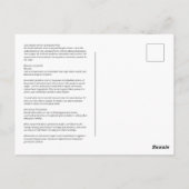 Ares God van de Oorlog Ansichtkaart Briefkaart (Achterkant)