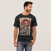 Ares God War Griekse mythologie ontwerp T-shirt (Voorkant volledig)