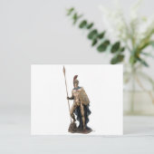 ARES GRIEK WARRIOR GOD STATUE BRIEFKAART (Staand voorkant)