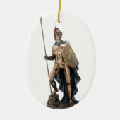 ARES GRIEK WARRIOR GOD STATUE KERAMISCH ORNAMENT (Voorkant)