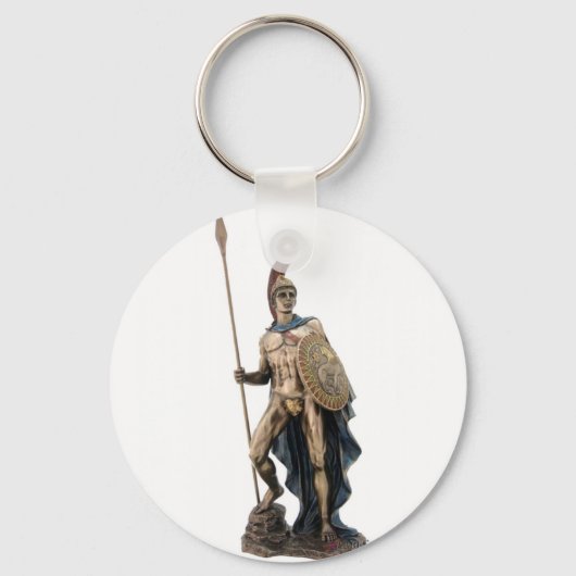ARES GRIEK WARRIOR GOD STATUE SLEUTELHANGER (Voorkant)