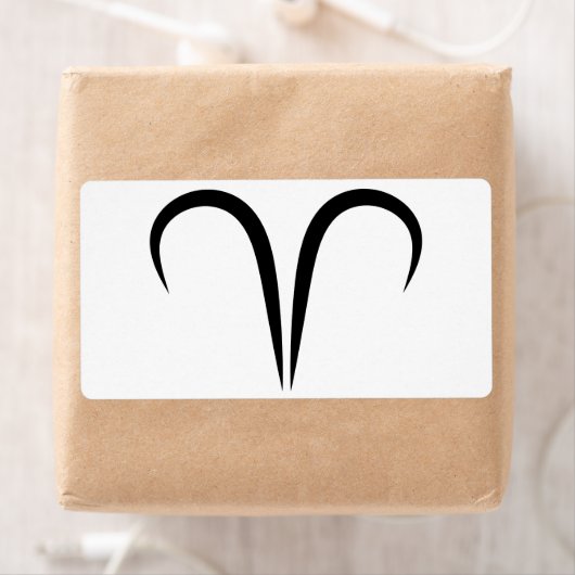 Ares Grieks astrologisch symbool Zodiac Etiket (Insitu)