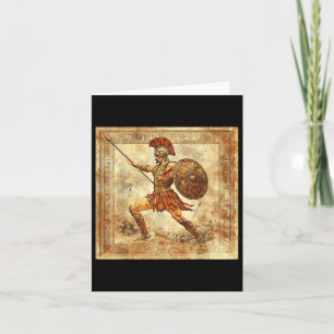 Ares Griekse krijger God Oude Griekenland Mytholog Kaart