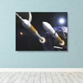 Ares I Crew Launch Vehicle Canvas Afdruk (Insitu (Houten vloer))