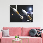 Ares I Crew Launch Vehicle Canvas Afdruk (Insitu (Woonkamer))