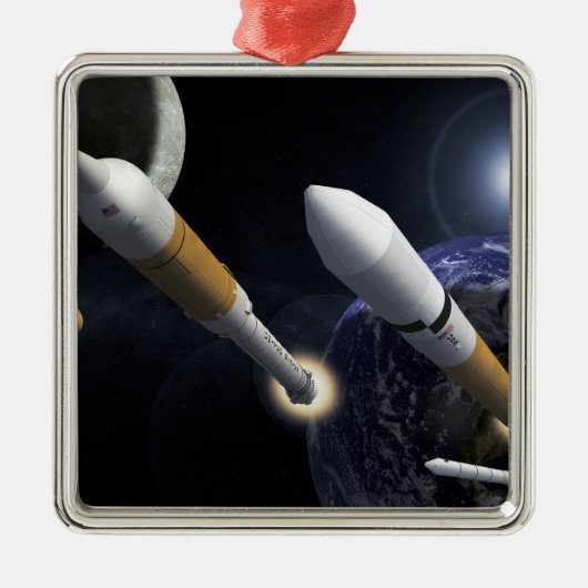 Ares I Crew Launch Vehicle Metalen Ornament (Voorkant)