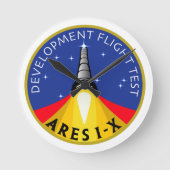 Ares I-X Mission Patch Ronde Klok (Voorkant)
