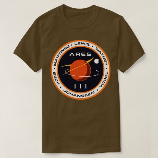 Ares III T-shirt (Design voorkant)