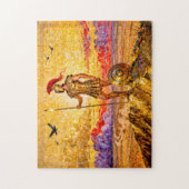 Ares in Armor Standing on Mountain with Spear Legpuzzel (Verticaal)