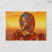 ARES IN DE DESERT VAN HYPERION Science Fiction Visitekaartje (Achterkant)