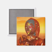 ARES IN DESERT OF HYPERION Science Fiction ,Sci-Fi Magneet (Voorkant / Achterkant)