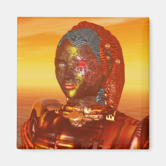 ARES IN DESERT OF HYPERION Science Fiction ,Sci-Fi Magneet (Voorkant)