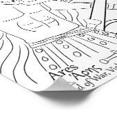 Ares kleurplaat afdrukken poster (Hoek)