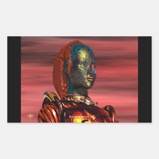 ARES RECHTHOEKIGE STICKER (Voorkant)